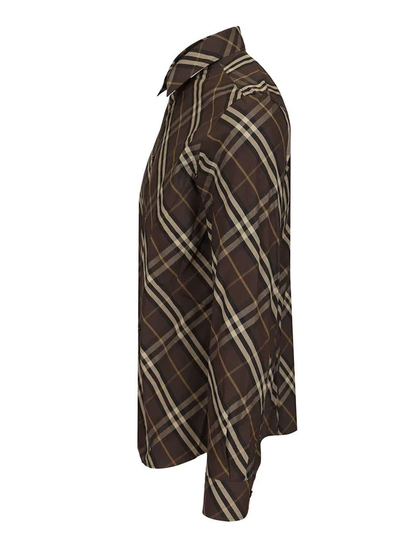 Burberry Brown Checked Shirts - Image 3