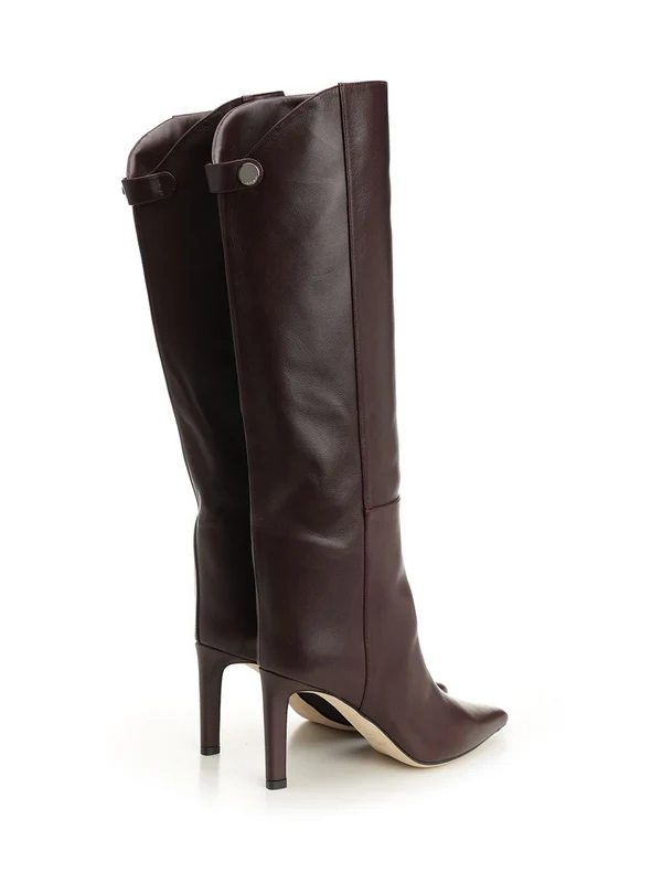 Jimmy Choo Burgundy High Boots - Image 3