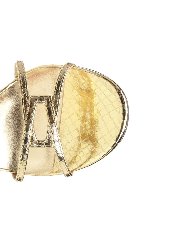 Jimmy Choo Gold Sandal Heels - Image 4