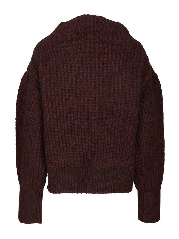 Dries Van Noten Burgundy Knitted - Image 2