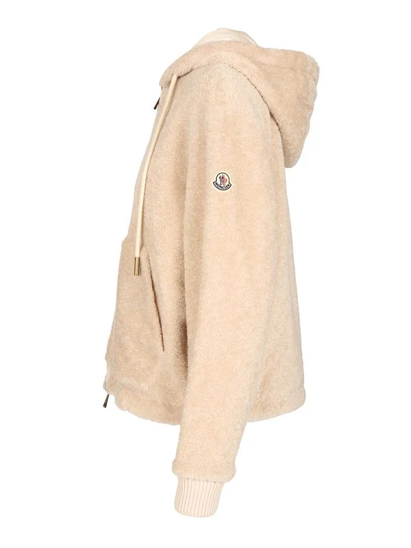 Moncler Beige Hoodies - Image 4