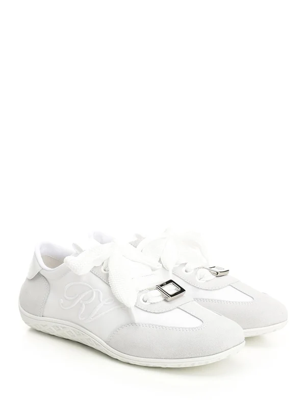 Roger Vivier White Low Top Sneakers - Image 2