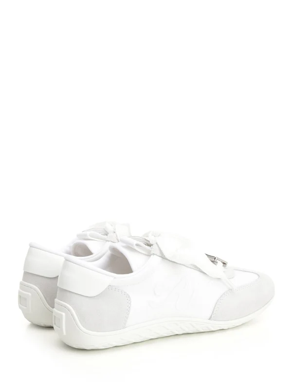Roger Vivier White Low Top Sneakers - Image 3
