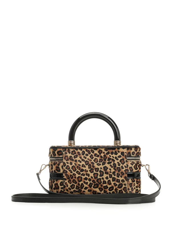 Roger Vivier Beige Leopard Tote Bags - Image 3