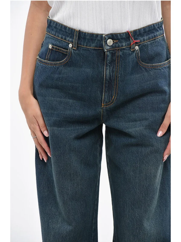 Alexander Mcqueen Blue Denim Pants - Image 3