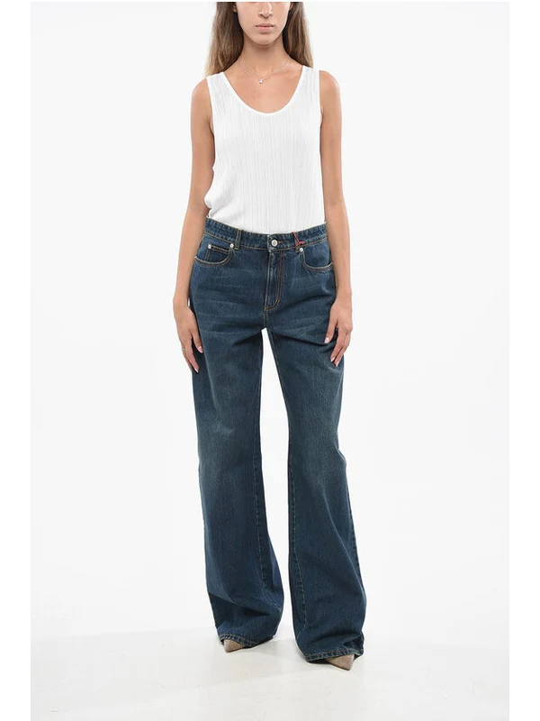 Alexander Mcqueen Blue Denim Pants - Image 4