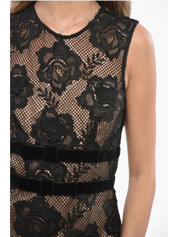 Self-Portrait Black Mini Dress - Image 3