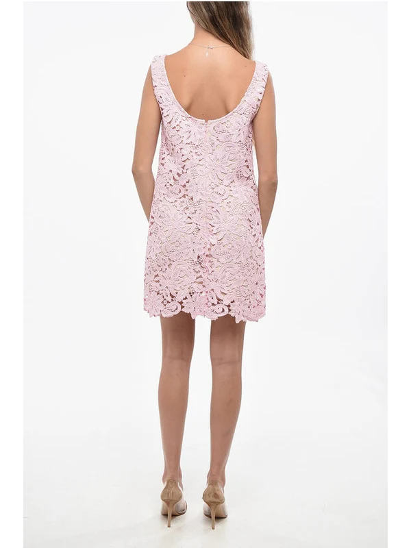 Self-Portrait Pink Mini Dress - Image 2