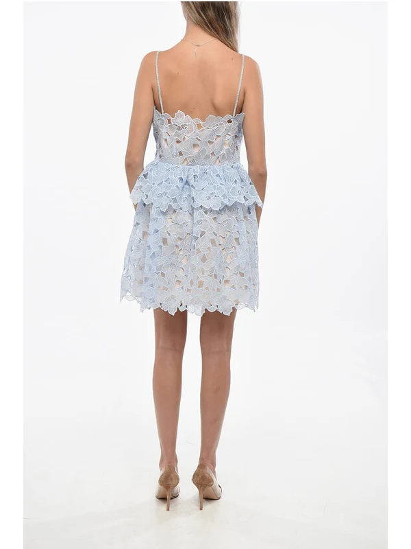 Self-Portrait Blue Mini Dress - Image 2