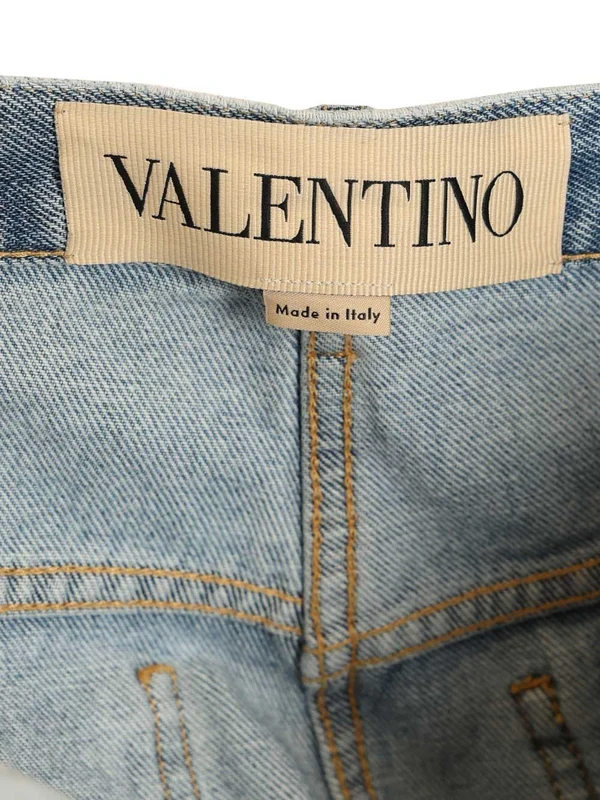 Valentino Blue Denim Pants - Image 4