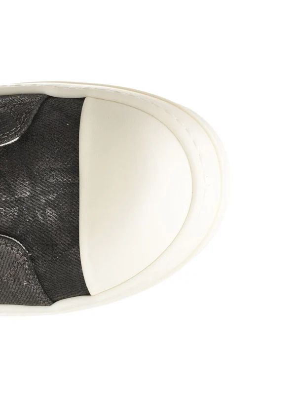 Metallic Brown Denim Low top Sneakers - Image 4