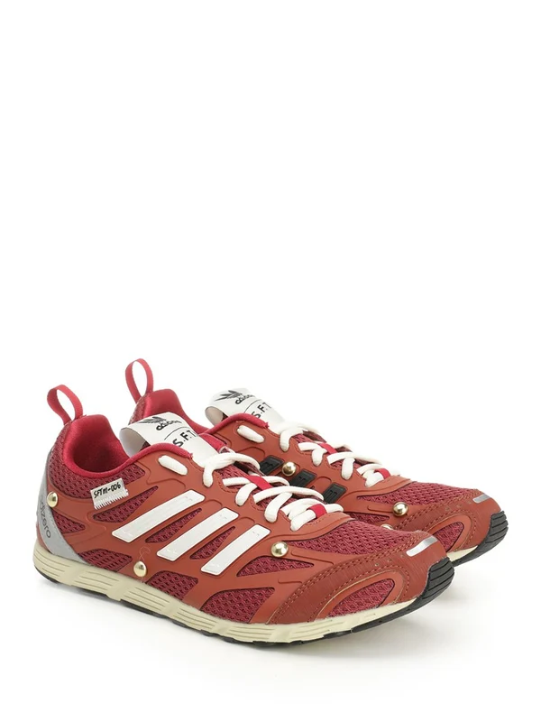 Adidas Red Low Top Sneakers - Image 2