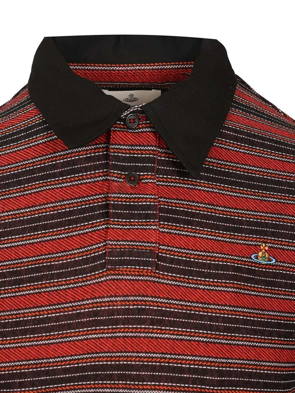 Vivienne Westwood Red Striped Polo Shirts - Image 3