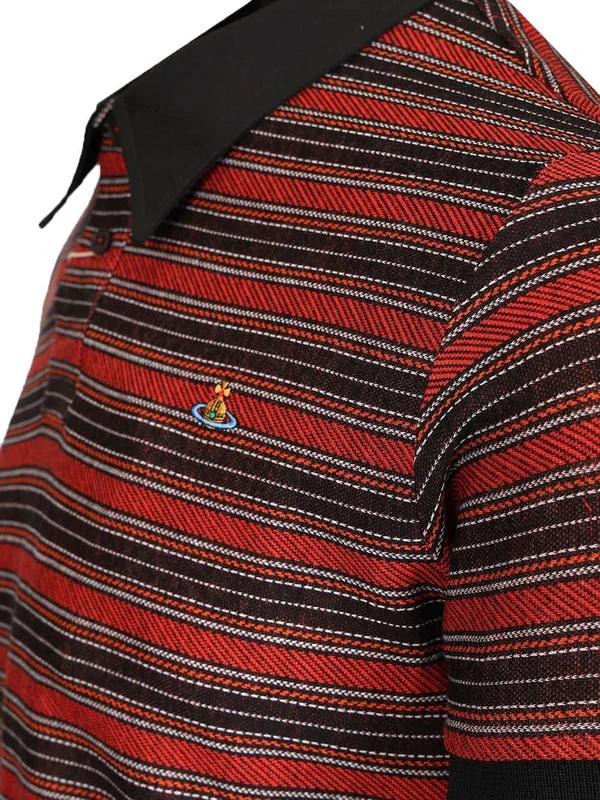 Vivienne Westwood Red Striped Polo Shirts - Image 4