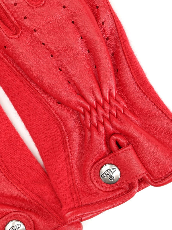 Vivienne Westwood Red Leather Gloves - Image 3