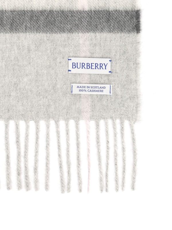 Burberry Grey Checked Other Fabric Mufflers - Image 2