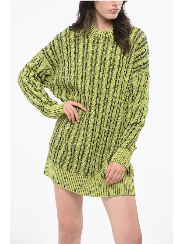 Diesel Green Mini Dress - Image 4