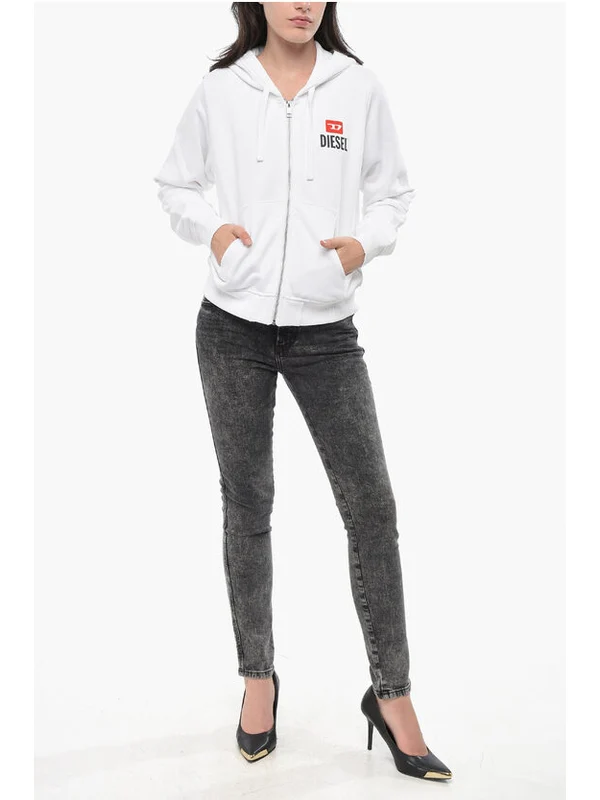 Diesel White Hoodies - Image 4