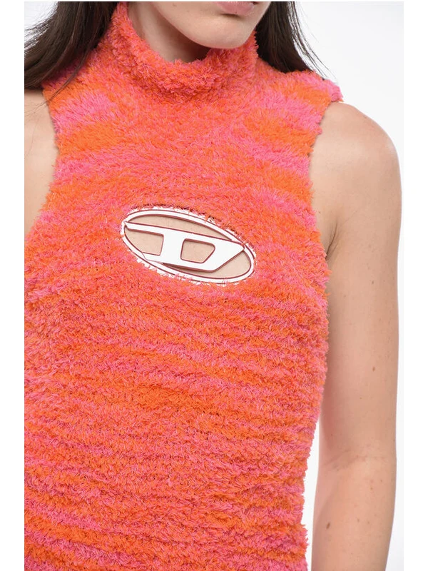 Diesel Orange Mini Dress - Image 3