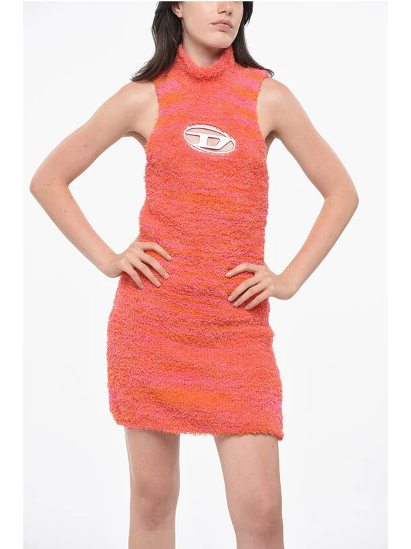 Diesel Orange Mini Dress - Image 4