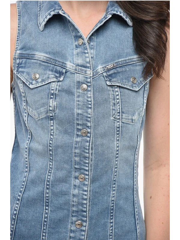 Diesel Blue Mini Dress - Image 3
