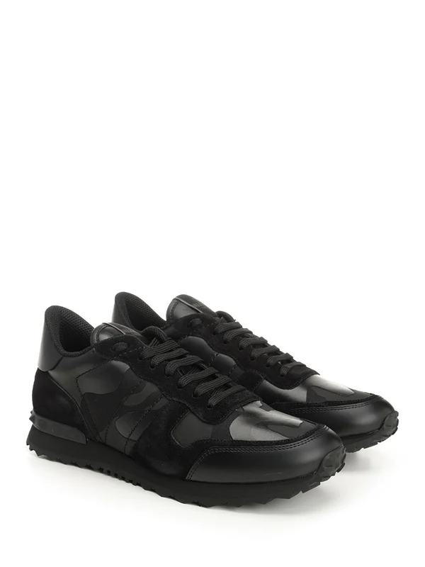 Valentino Black Low Top Sneakers - Image 2