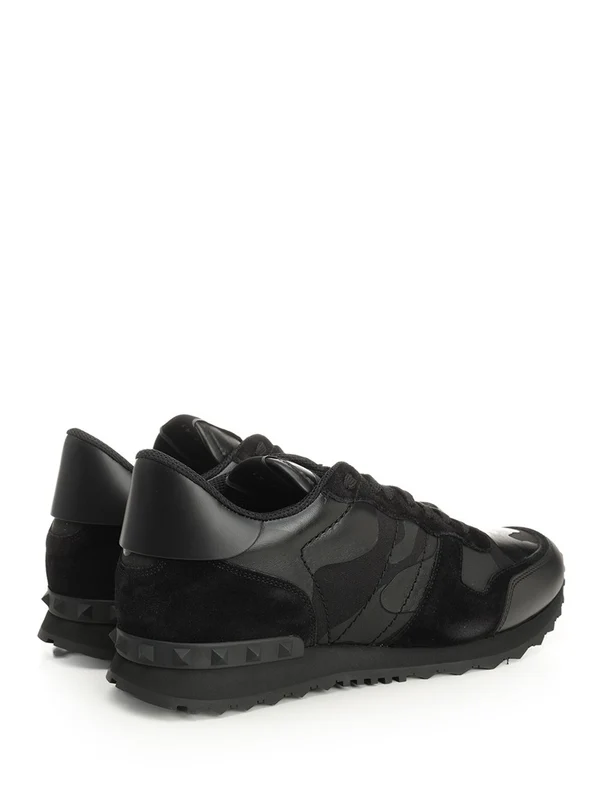 Valentino Black Low Top Sneakers - Image 3