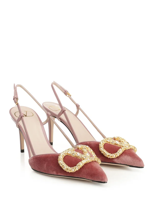 Valentino Red Slingback Heels - Image 2