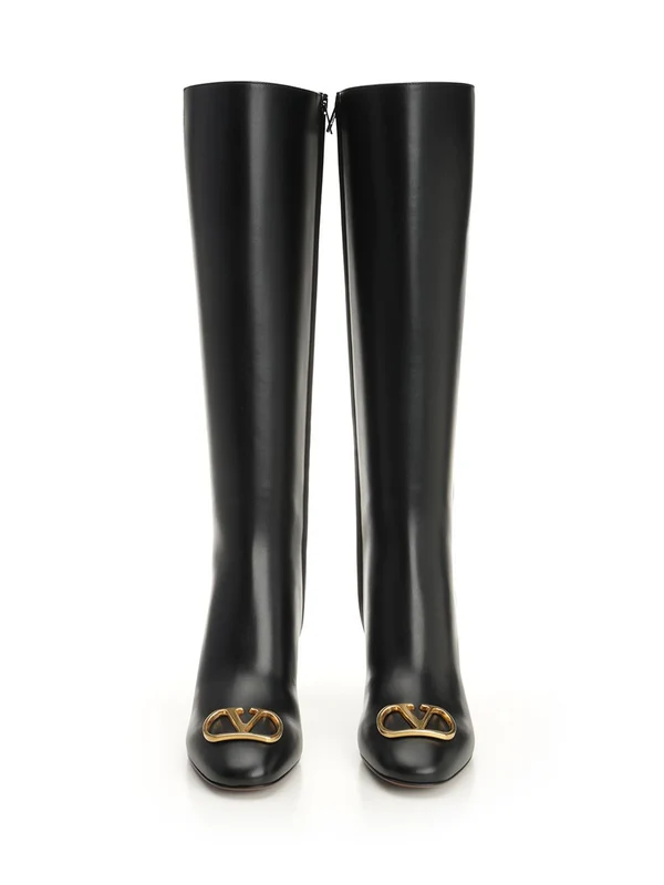 Valentino Black High Boots - Image 5