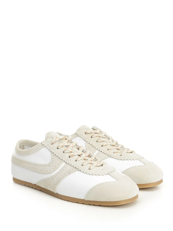 Dries Van Noten White Low Top Sneakers - Image 2