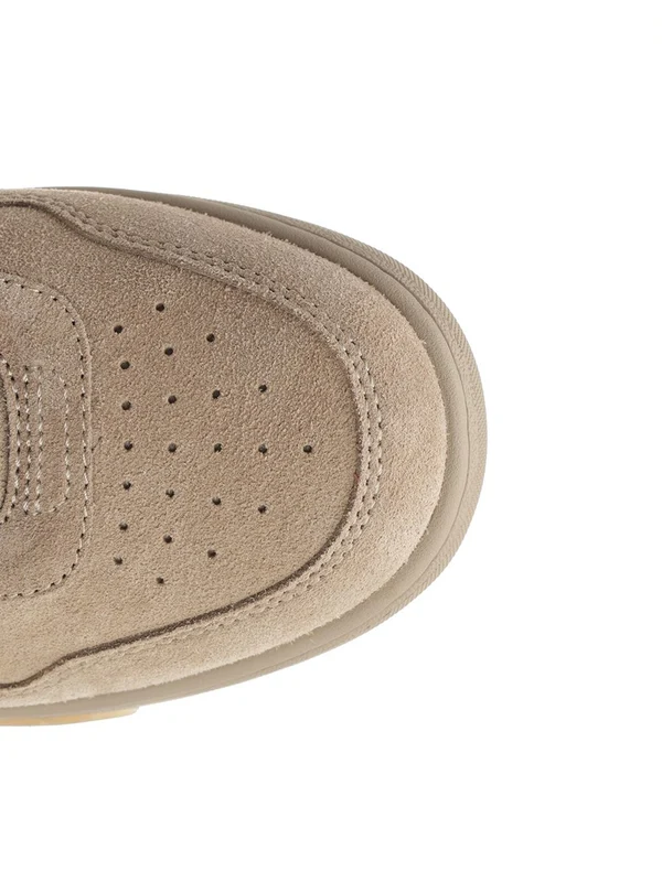 Off-White Beige Low Top Sneakers - Image 4