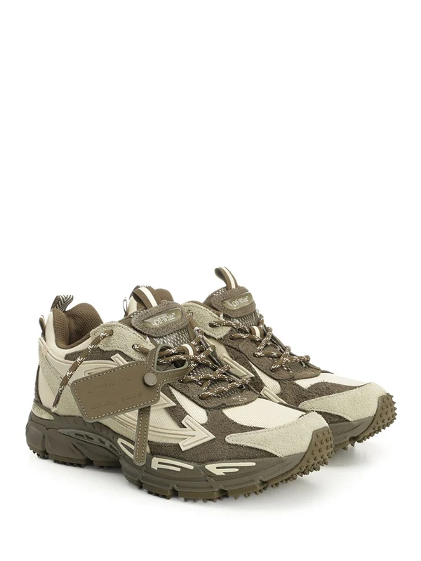 Off-White Green Low Top Sneakers - Image 2