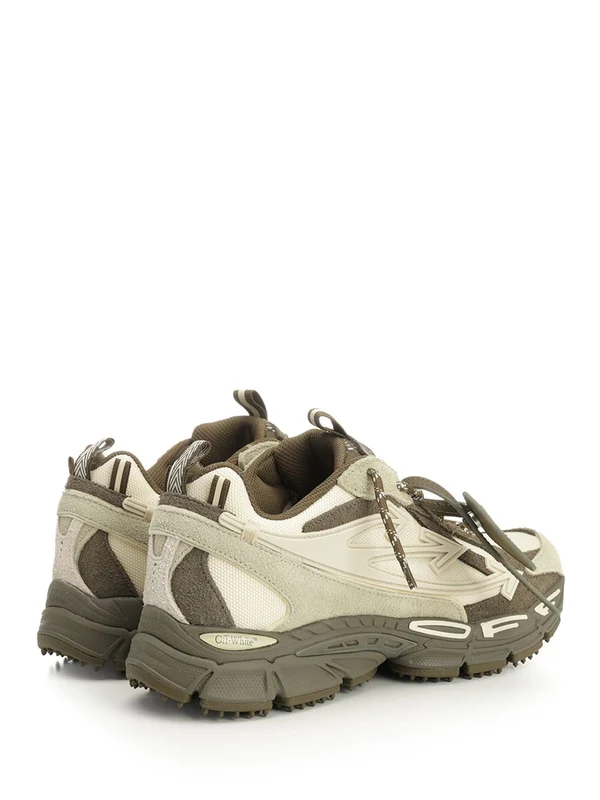 Off-White Green Low Top Sneakers - Image 3