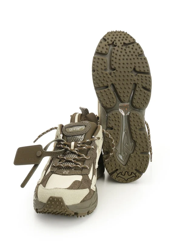 Off-White Green Low Top Sneakers - Image 5