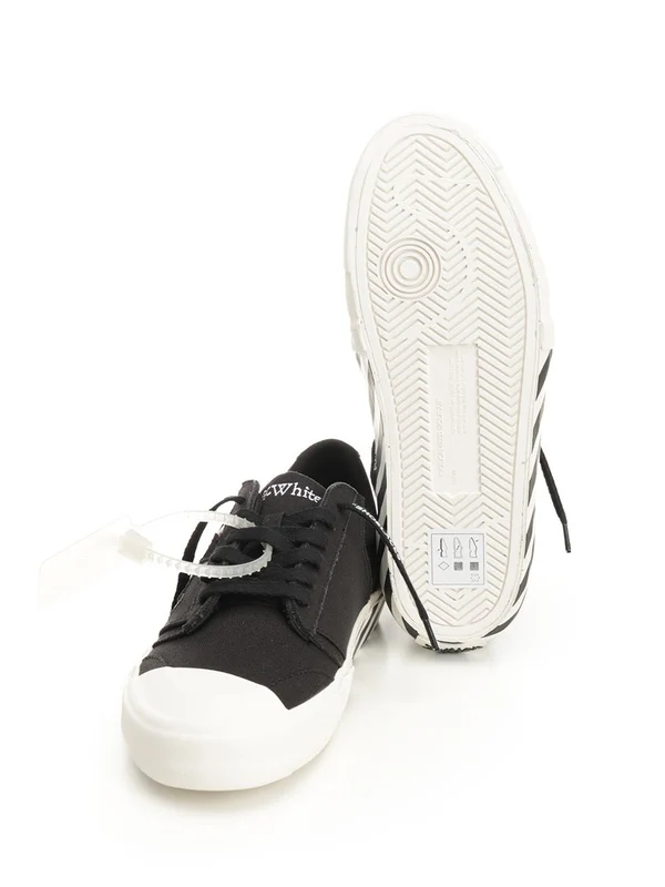 Off-White Black Low Top Sneakers - Image 5