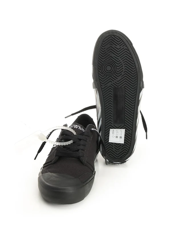 Off-White Black Low Top Sneakers - Image 5