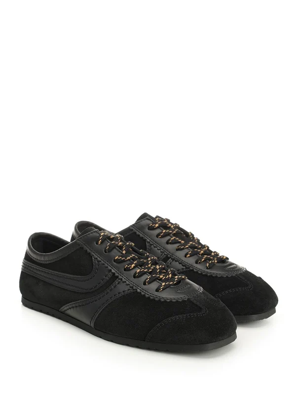 Dries Van Noten Black Low Top Sneakers - Image 2