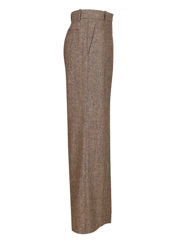 Valentino Brown Tailored Pants - Image 3