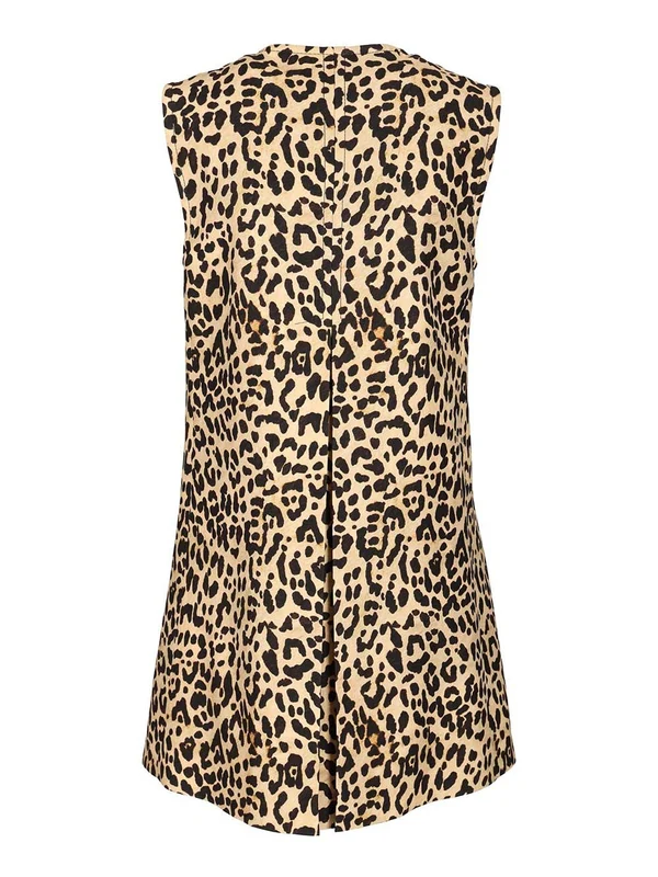 Valentino Beige Leopard Mini Dress - Image 2