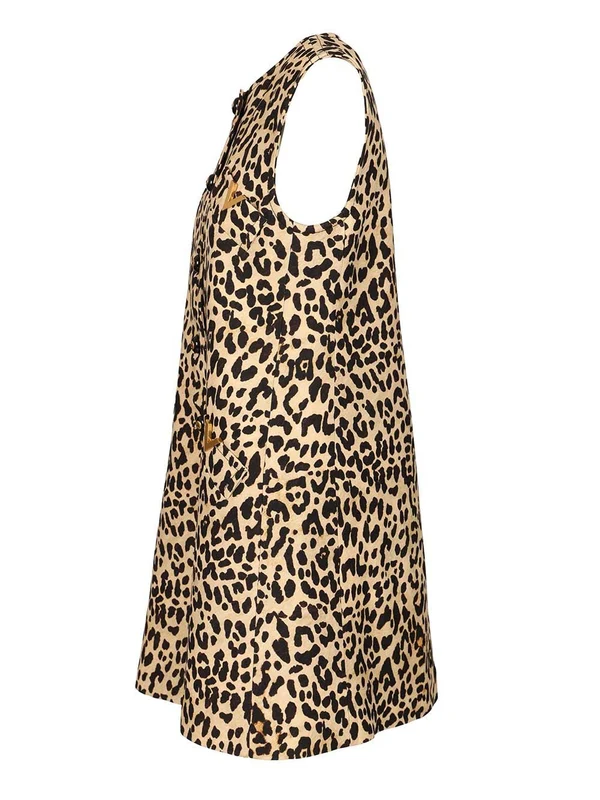 Valentino Beige Leopard Mini Dress - Image 3