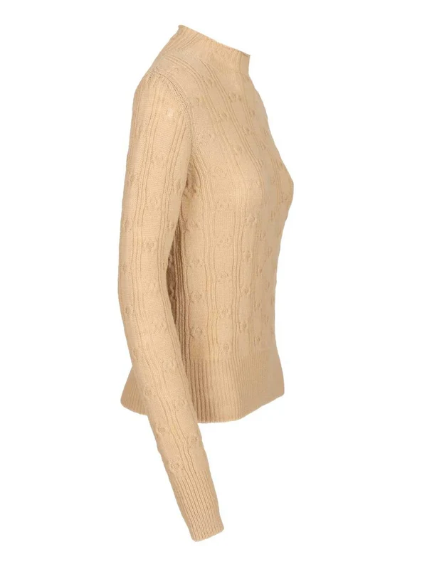 Dries Van Noten Beige Knitted - Image 3