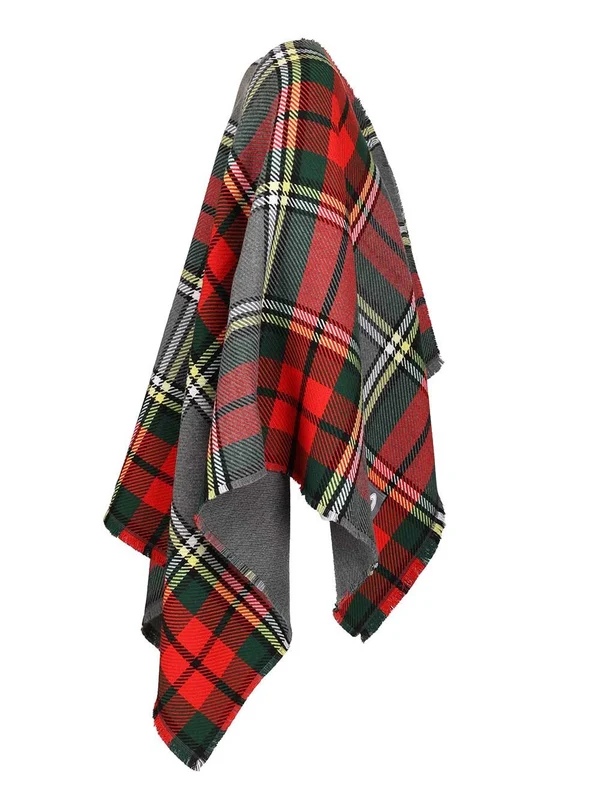 Vivienne Westwood Red Checked Wool Mufflers - Image 3