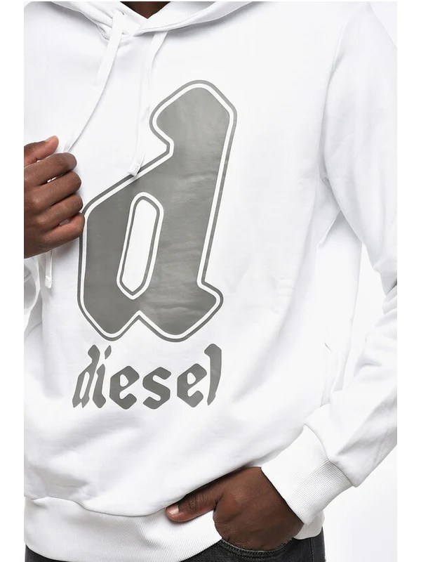 Diesel White Hoodies - Image 3