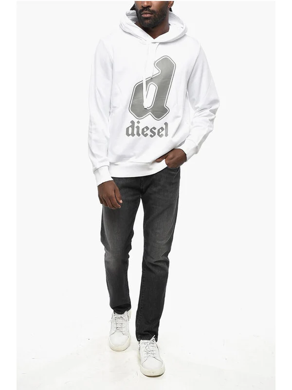 Diesel White Hoodies - Image 4