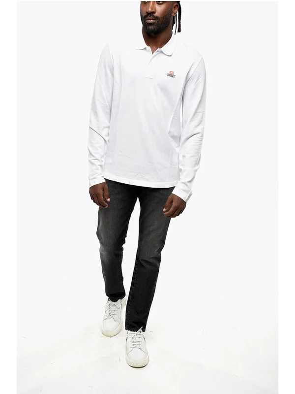 Diesel White Polo Shirts - Image 4