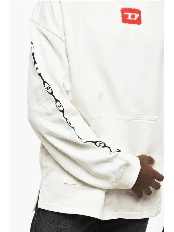 Diesel White Hoodies - Image 3