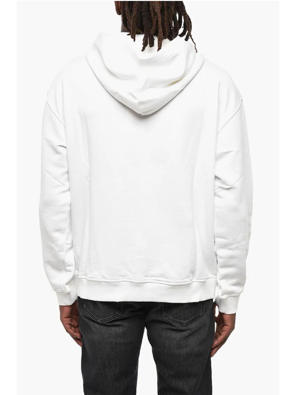 Diesel White Hoodies - Image 2