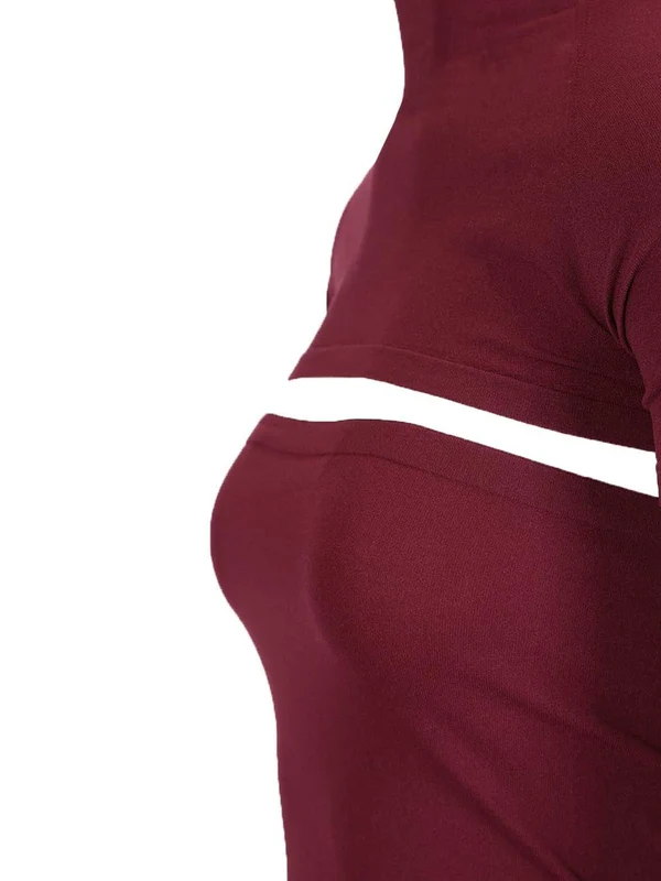 Alaia Burgundy Midi Dress - Image 5