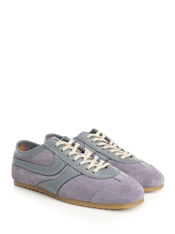 Dries Van Noten Purple Low Top Sneakers - Image 2