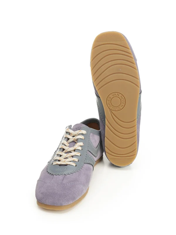 Dries Van Noten Purple Low Top Sneakers - Image 5